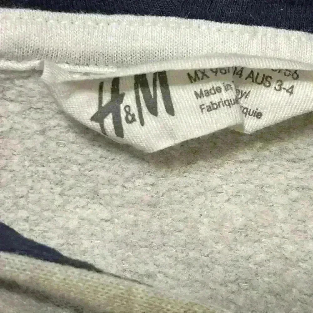 H&M Kids hooded top light gray Brkln Size 2-4y - Picture 9 of 10